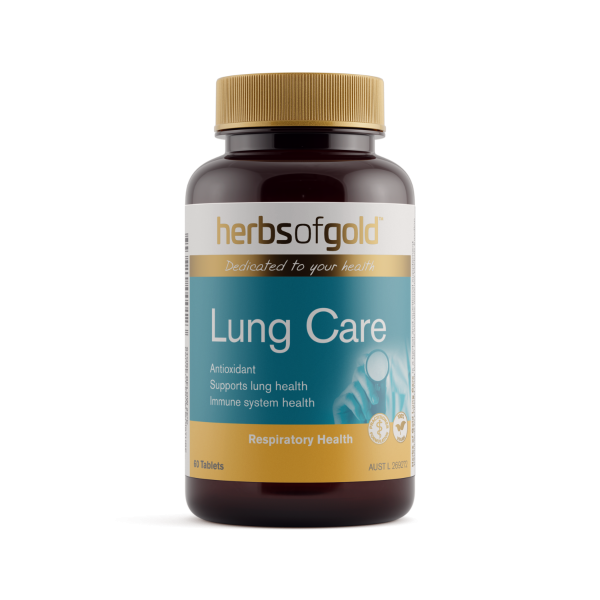 Herbs of Gold Lung Care 60 Tablets - respiratory and seasonal wellbeing support supplement