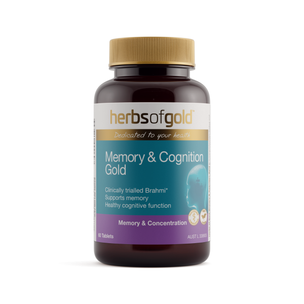 Herbs of Gold Memory & Cognition Gold 60 Tablets - memory and cognitive support supplement