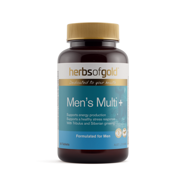 Herbs of Gold Men's Multi + 60 Tablets - daily men's multivitamin support