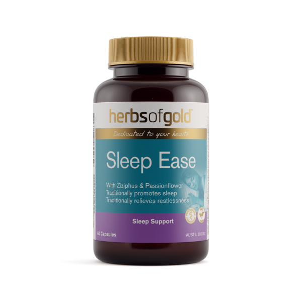 Herbs of Gold Sleep Ease 30 Capsules - relaxation and healthy sleep support supplement