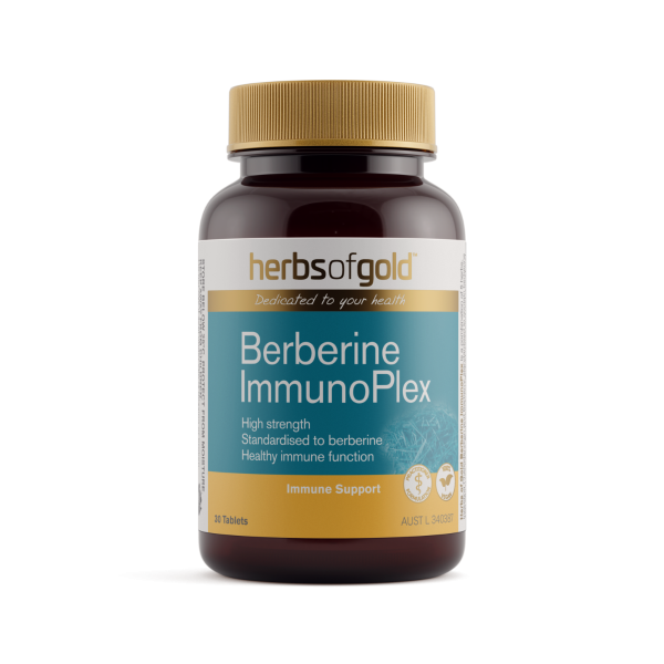 Herbs of Gold Berberine Immunoplex 30 Tablets - immune and metabolic support supplement