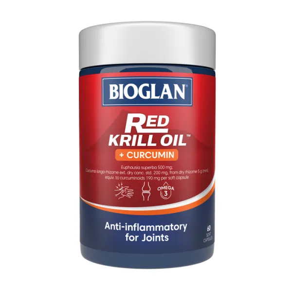 Bioglan Red Krill Oil + Curcumin 60 Capsules