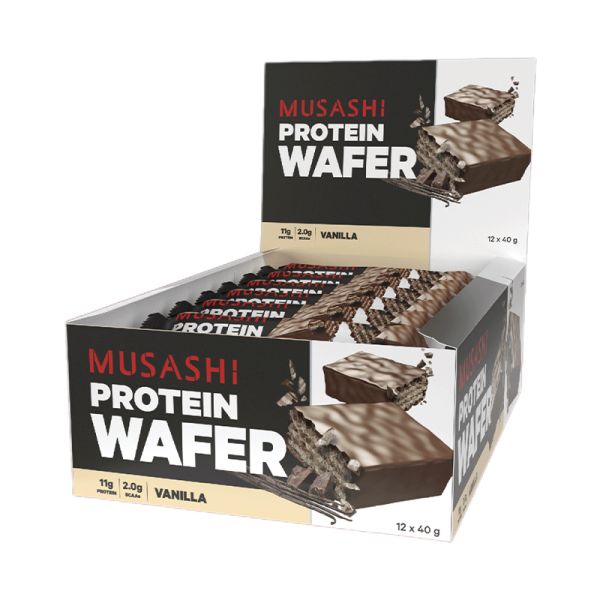Musashi Protein Wafer Vanilla 40g x 12