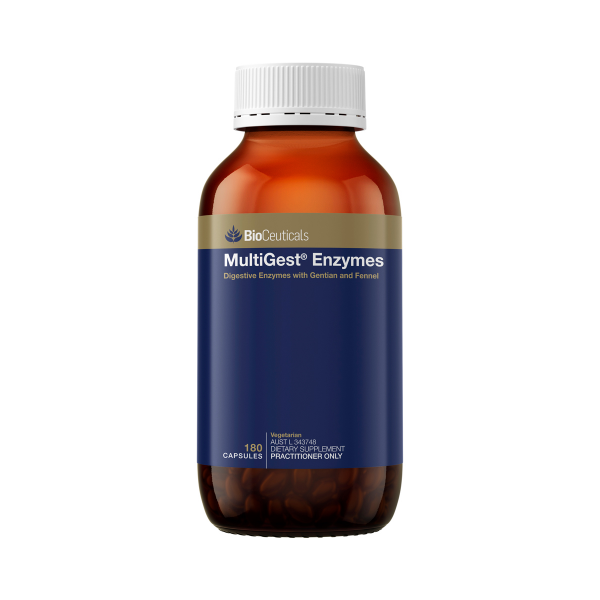 BioCeuticals MultiGest Enzymes digestive enzyme capsules 180 pack
