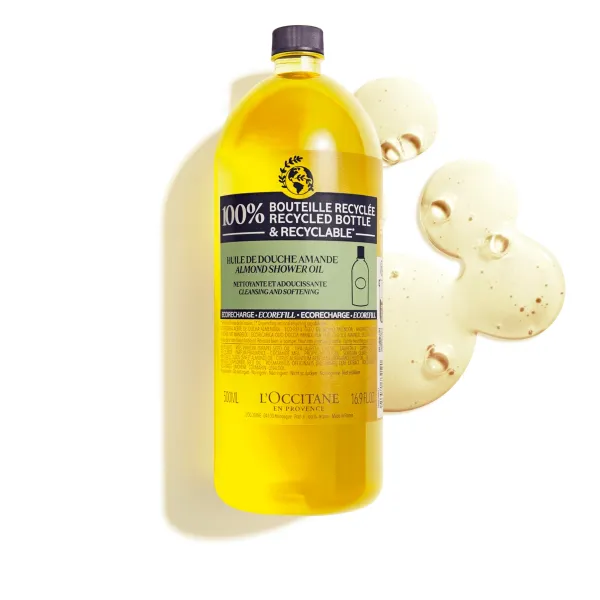 L'Occitane Almond Eco-Refill Shower Oil 500mL