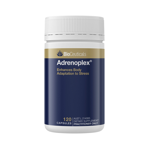 BioCeuticals Adrenoplex 120 Capsules – Practitioner Grade Stress and Adrenal Support Formula