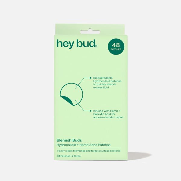 Hey Bud Hydrocolloid + Hemp Acne Patches 48 Patches