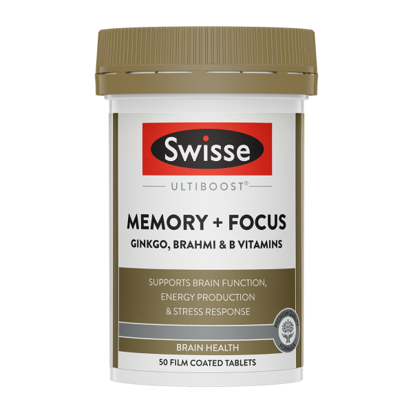 Swisse Ultiboost Memory + Focus 50 Tablets
