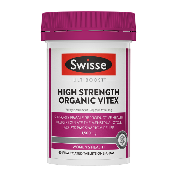 Swisse High Strength Organic Vitex 1500mg 60 Tablets