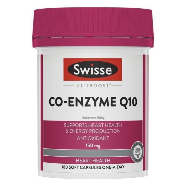 Swisse Co-Enzyme Q10 150mg 180 Capsules