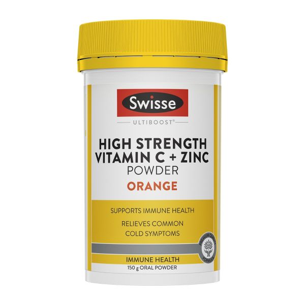 Swisse Ultiboost High Strength Vitamin C + Zinc Powder Orange 150g