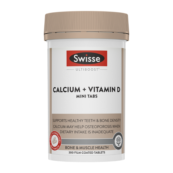 Swisse Ultiboost Calcium + Vitamin D Mini Tabs 300 Tablets