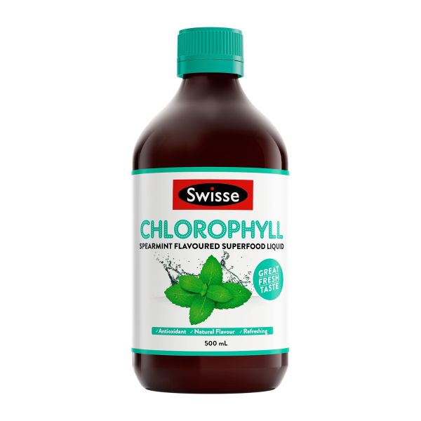 Swisse Chlorophyll Spearmint Flavoured Superfood Liquid 500mL