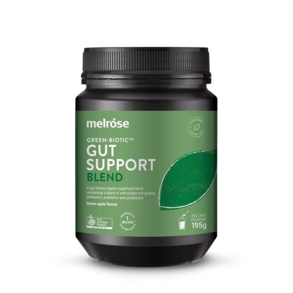 Melrose Health Green Biotic Gut Support Blend Green Apple 195g