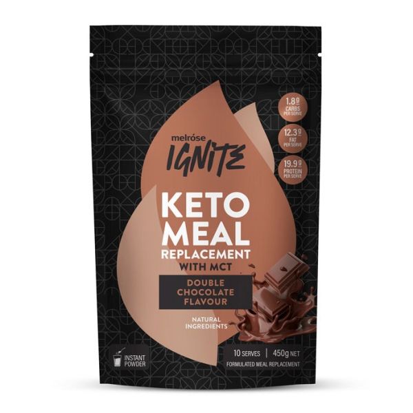 Melrose Health Ignite Keto MCT Meal Replacement Double Chocolate 450g