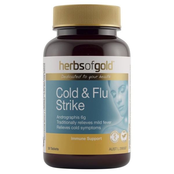 Herbs of Gold Cold and Flu Strike 30 Tablets