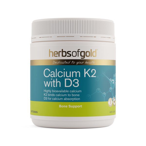 Herbs of Gold Calcium K2 with D3 180 Tablets