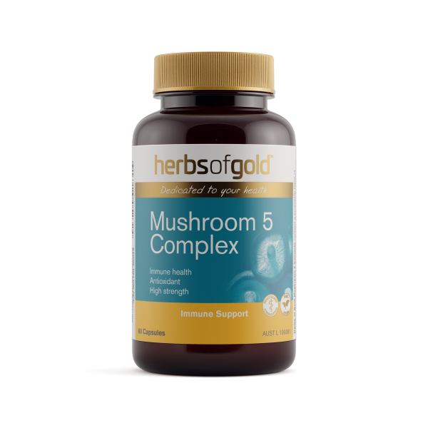 Herbs of Gold Mushroom 5 Complex 60 Capsules