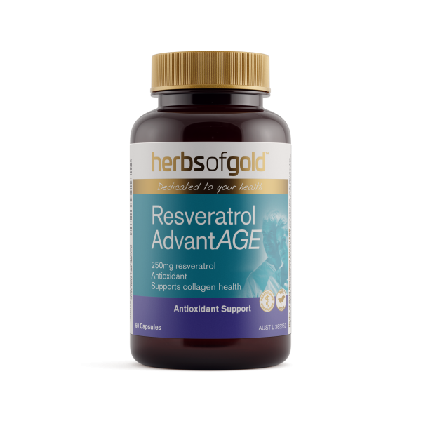 Herbs of Gold Resveratrol AdvantAGE 60 Capsules