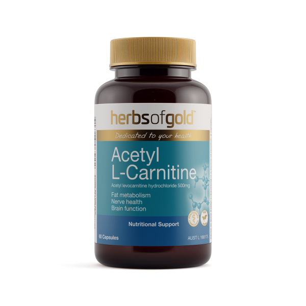 Herbs of Gold Acetyl L Carnitine 60 Capsules
