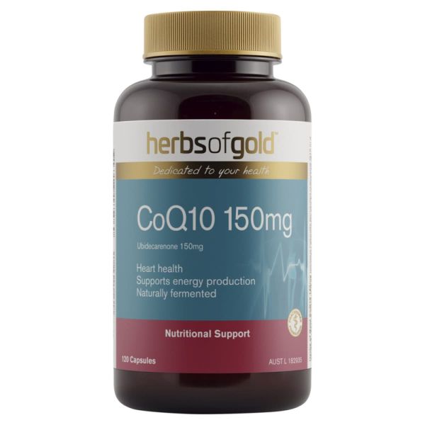 Herbs of Gold CoQ10 150mg 120 Capsules