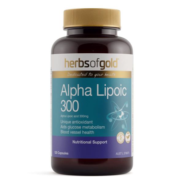 Herbs of Gold Alpha Lipoic 300 120 Capsules