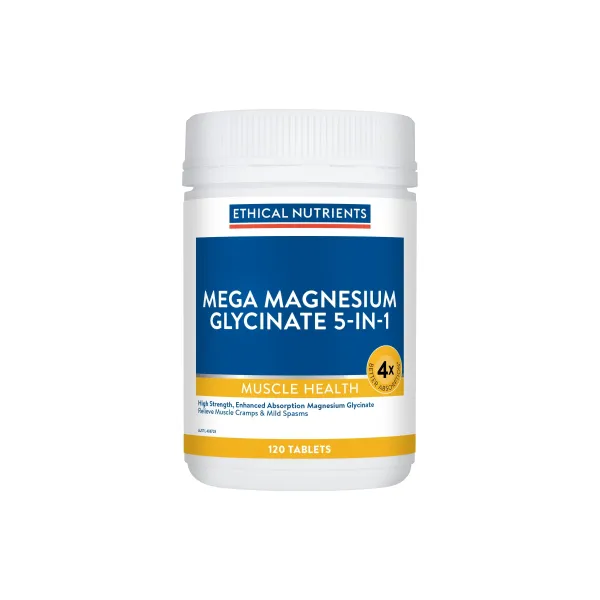 Ethical Nutrients Mega Magnesium Glycinate 5-in-1 120 Tablets