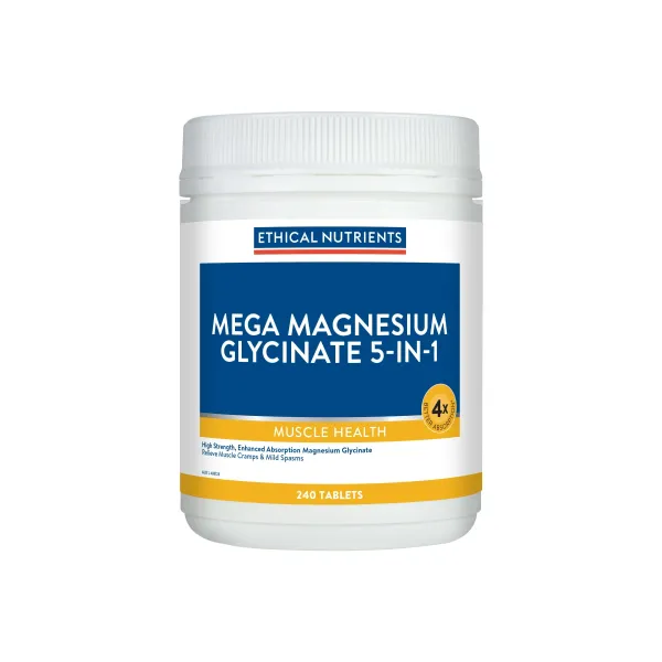 Ethical Nutrients Mega Magnesium Glycinate 5-in-1 240 Tablets