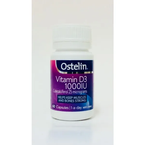 Ostelin Vitamin D3 1000IU 60 Capsules