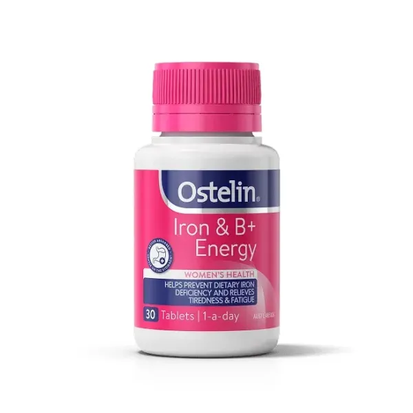 Ostelin Iron & B+ Energy Women's Health 30 Tablets