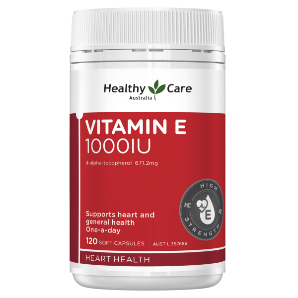 Healthy Care Soy Lecithin + Vitamin E 120 Capsules