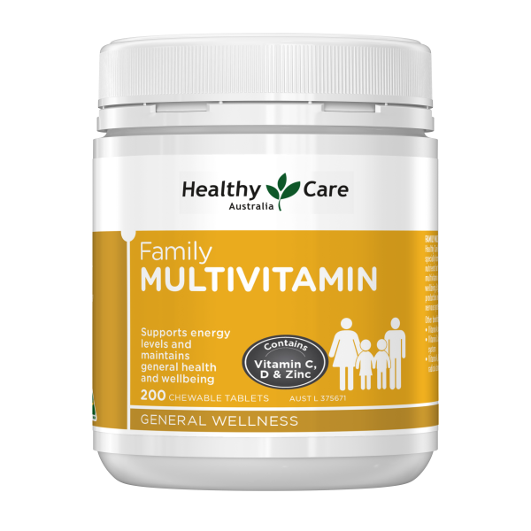 Healthy Care Family Multivitamin Berry Flavour 200 Chewable Tablets