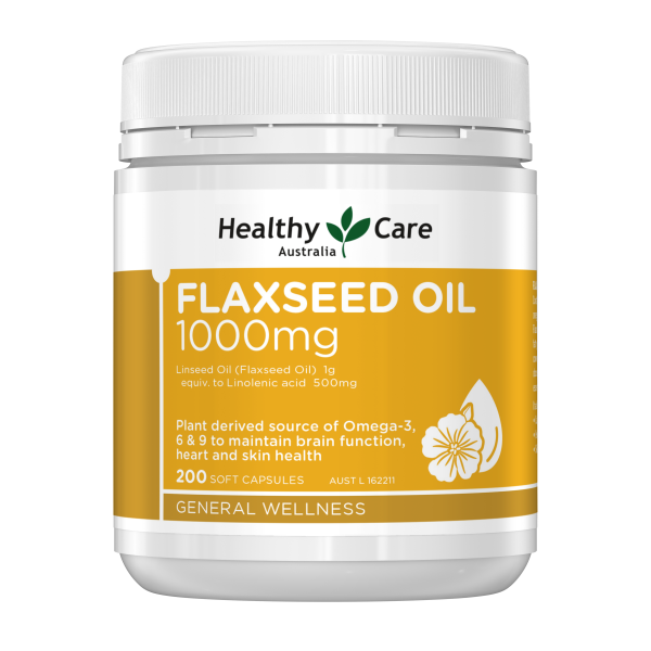 Healthy Care Super Flaxseed Oil 1000mg 200 Capsules