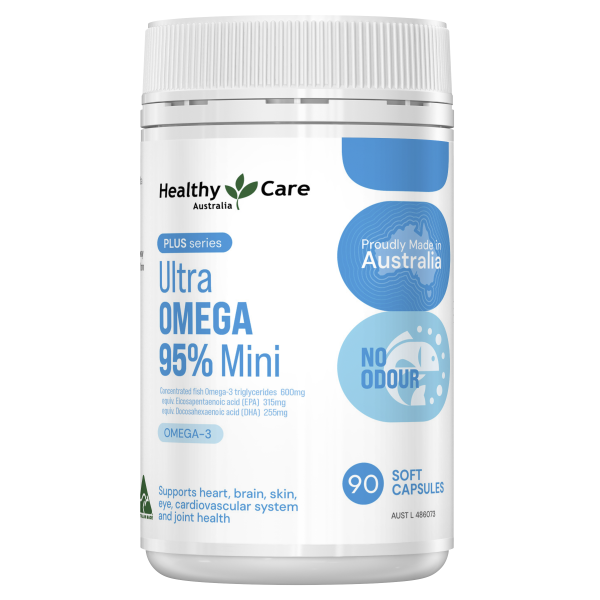 Healthy Care Plus 95% High Purity Omega-3 Mini Caps 90 Capsules