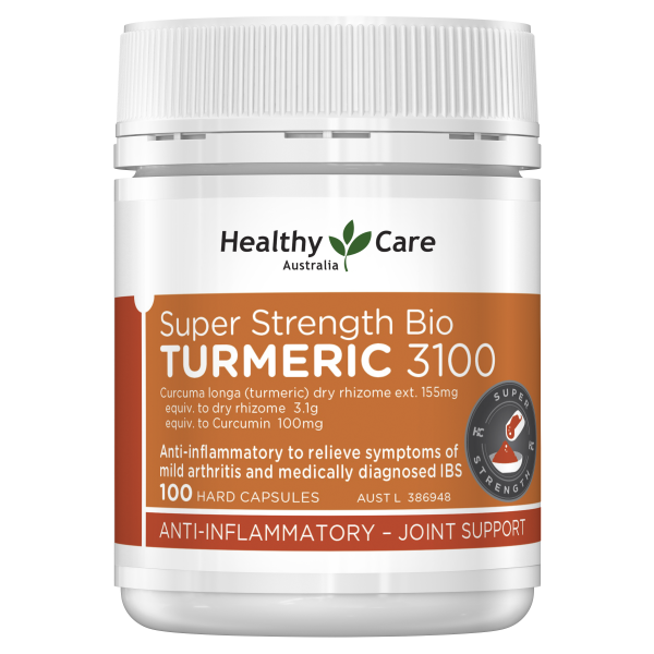 Healthy Care Super Strength Bio Turmeric 100 Capsules