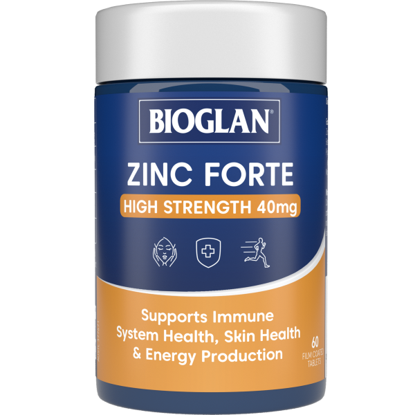 Bioglan Zinc Forte High Strength 40mg 60 Tablets