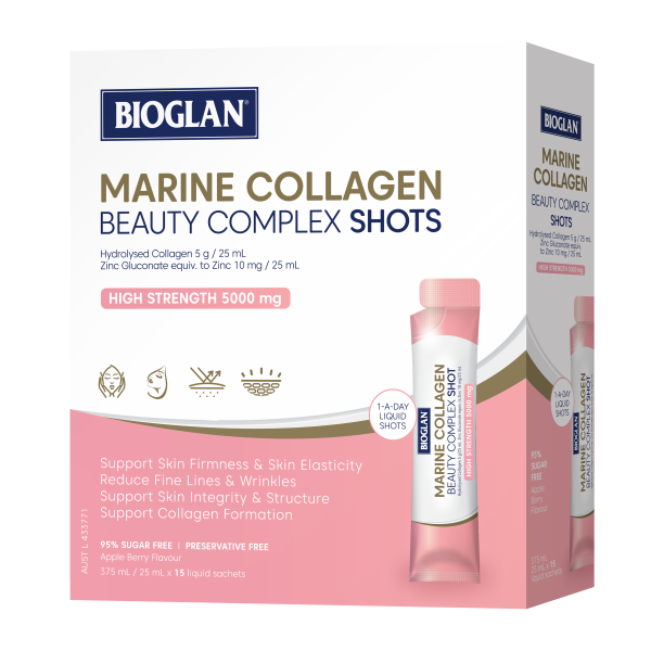Bioglan Marine Collagen Beauty Complex Shots 25mL x 15 Shots