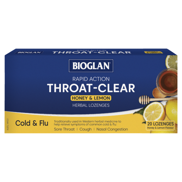 Bioglan Honey & Lemon 20 Lozenges