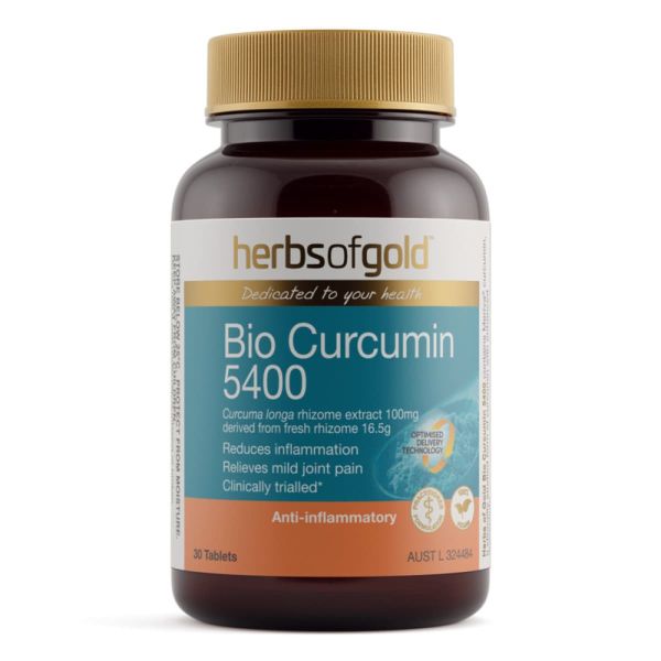 Herbs of Gold Bio Curcumin 5400 30 Tablets