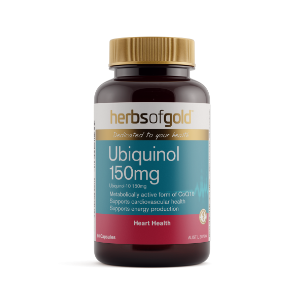 Herbs of Gold Ubiquinol 150mg 60 Capsules