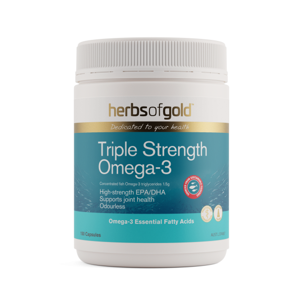 Herbs of Gold Triple Strength Omega 3 150 Capsules