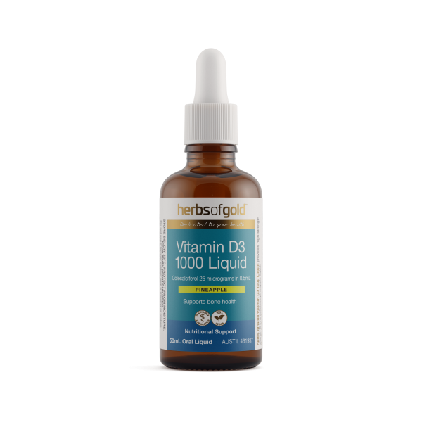 Herbs of Gold Vitamin D3 1000 Liquid 50mL