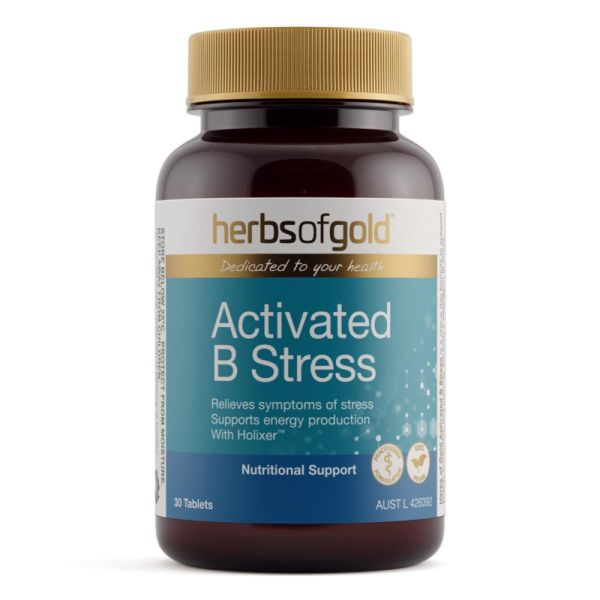 Herbs of Gold Activated B Stress 30 Tablets