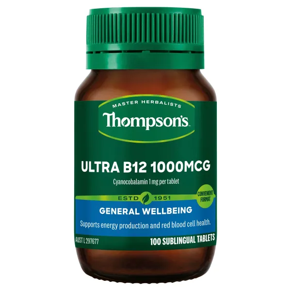Thompson's Ultra B12 1000mcg 100 Tablets