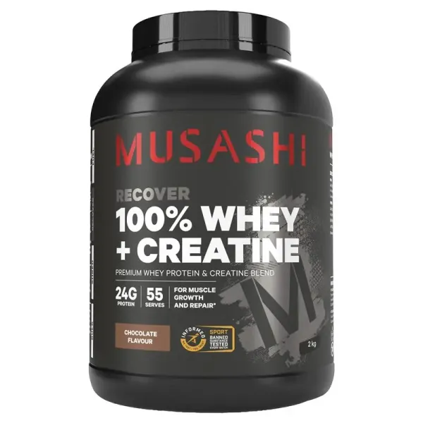 Musashi 100% Whey + Creatine Chocolate 2kg