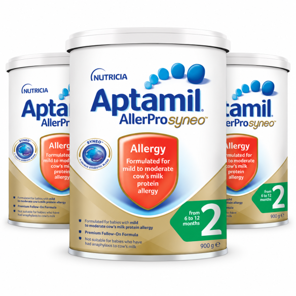Aptamil AllerPro Syneo 2 Follow-On Formula 900g x 3 Tins