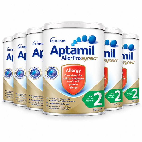 Aptamil AllerPro Syneo 2 Follow-On Formula 900g x 6 Tins