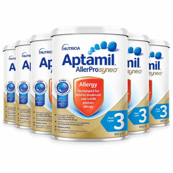 Aptamil AllerPro Syneo 3 Young Child Formula 900g x 6 Tins