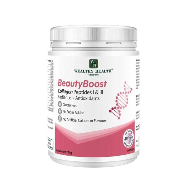 Wealthy Health-Beauty Boost Collagen Peptides I & III Powder 250g