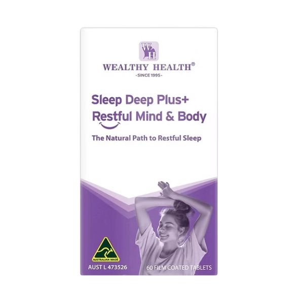 Wealthy Health-Sleep Deep Plus + Restful Mind & Body 60 Tablets